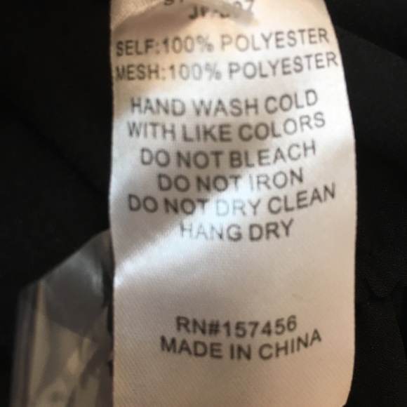 Black jumpsuit. Mesh sleeve. - Picture 5 of 8